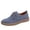 Blue, variant on Willtoo Women’s Lace‑Up Shoes, Low Wedge Platform Casual Dress Shoes Lightweight Round Toe Walking Shoes Non Slip Daily Sport Sneakers