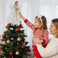 12-Inch Lighted Angel Tree Topper with Warm White LED Lights 1 Piece ...
