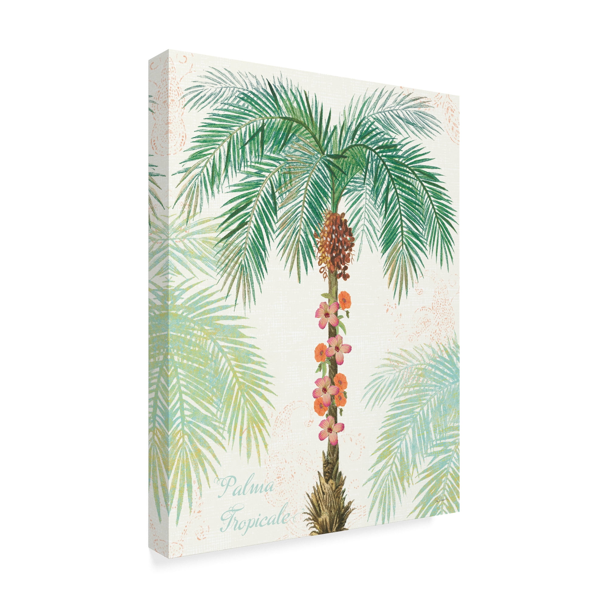 Trademark Fine Art 'Flamingo Tropicale III' Canvas Art by Sue Schlabach