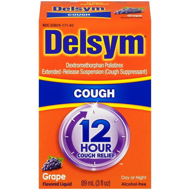 Delsym Adult 12 hour Cough Relief Medicine, Powerful Cough Relief for