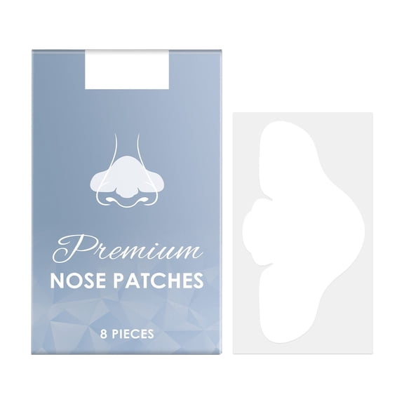 8PCS Nose Patches, Hydrocolloid Nose Patches, Overnight Strips to Absorb Impurities, Remove Dirt and Oil, Suitable for all Skin Types