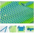 thumbnail image 2 of Bolsa de juguetes Red de almacenamiento de juguetes de playa de malla para llevar juguetes y toallas Arena de juguete lejos 40*24*40 cm Malla verde y correas azules, 2 of 5