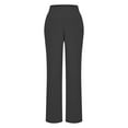 thumbnail image 5 of yueewhu Wide Leg Pants for Women Loose Yoga Pants with Pockets Petite/Regular/Tall Stretch Casual Lounge Pants (Black, L), 5 of 6