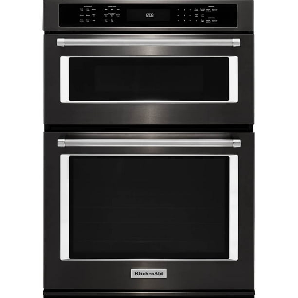 KitchenAid KOCE500EBS 30 inch Black Stainless Convection Wall Oven