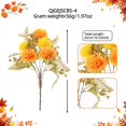 thumbnail image 2 of Artificial Chrysanthemums Silk Fall Flower, Fake Flowers Ball Flower Bouquet for Autumn Wedding Table Centerpieces Vase Floral Arrangement Front Porch Thanksgiving Cemetery Indoor Outdoor Decor, 2 of 5