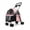 Pink, variant on SHUO Y - Pet Stroller for Small Dogs and Cats, Foldable Dog Cat Travel Carrier with Removable Top, 360 Degree Swivel Wheels and Rear Brakes, Mesh Windows, Cup Holder (Pink)