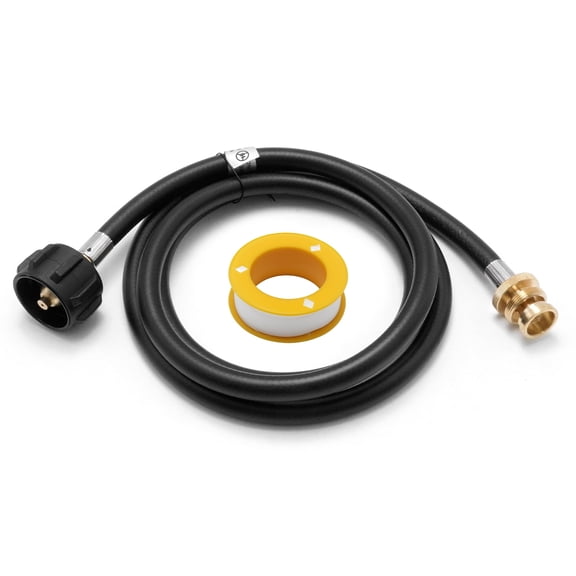 Anxingo 6 FT RV Propane Hose, 1lb to 20lb QCC1/Type1 Propane Tank Adapter Hose Replacement for Weber Q Grill, Coleman Camping Stove, Blackstone Griddle, Buddy Heater