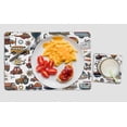 thumbnail image 3 of Printtoo Personalized Placemat & Coaster Set For Kids Toddlers,Birthday Gift For Boys,Gift For Girls,Space-8x11.5 Inch, 3 of 5