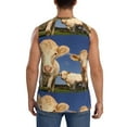 thumbnail image 4 of Bixox Men's Cows Cattles Printed Shirt Sleeveless Fitness Tank Top-Small, 4 of 7