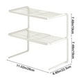 thumbnail image 3 of VWRXBZ Kitchen Shelf, 11x8.8x14.96 Inch Adjustable 3 Tier Pot Rack Space Saving Kitchen Organizer with Multi Shelved Storage for Kitchen Utensils Office Supplies Bedroom Clothing Study Storage, 3 of 9