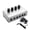 Silver, variant on HA400 Headset Amplifier 4-Channel Mini Stereo Headphone AMP With Power Adapter