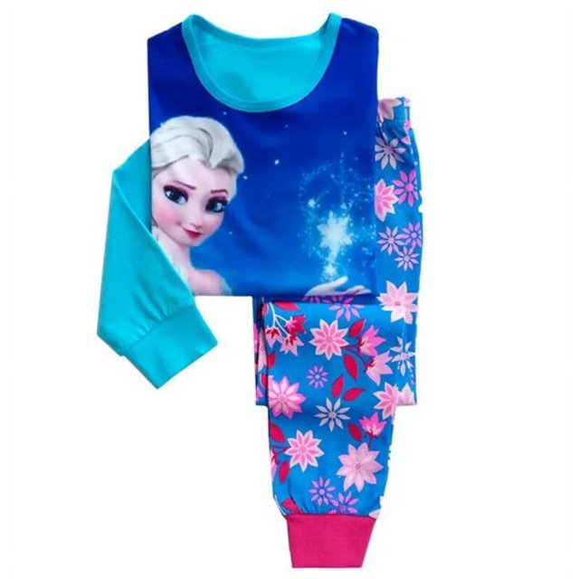 Conjuntos de pijamas de manga larga para niños y niñas, ropa de dormir para bebés, Mickey, Minnie Mouse, Spiderman, coches