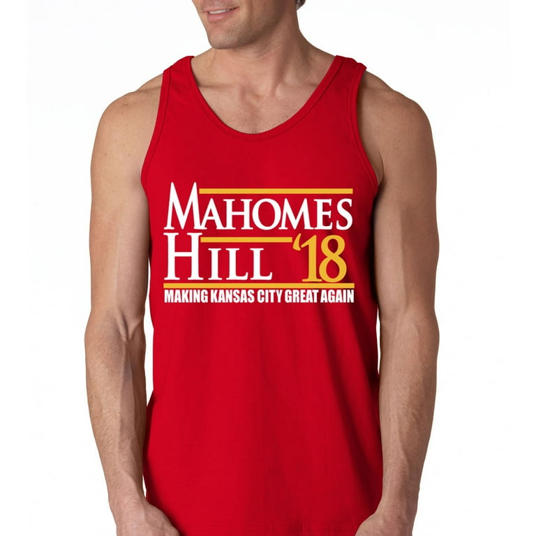 Shedd Shirts Red Kansas City Mahomes Hill Making Kansas City Great Again Tank Top Adult, Men's, Size: Large