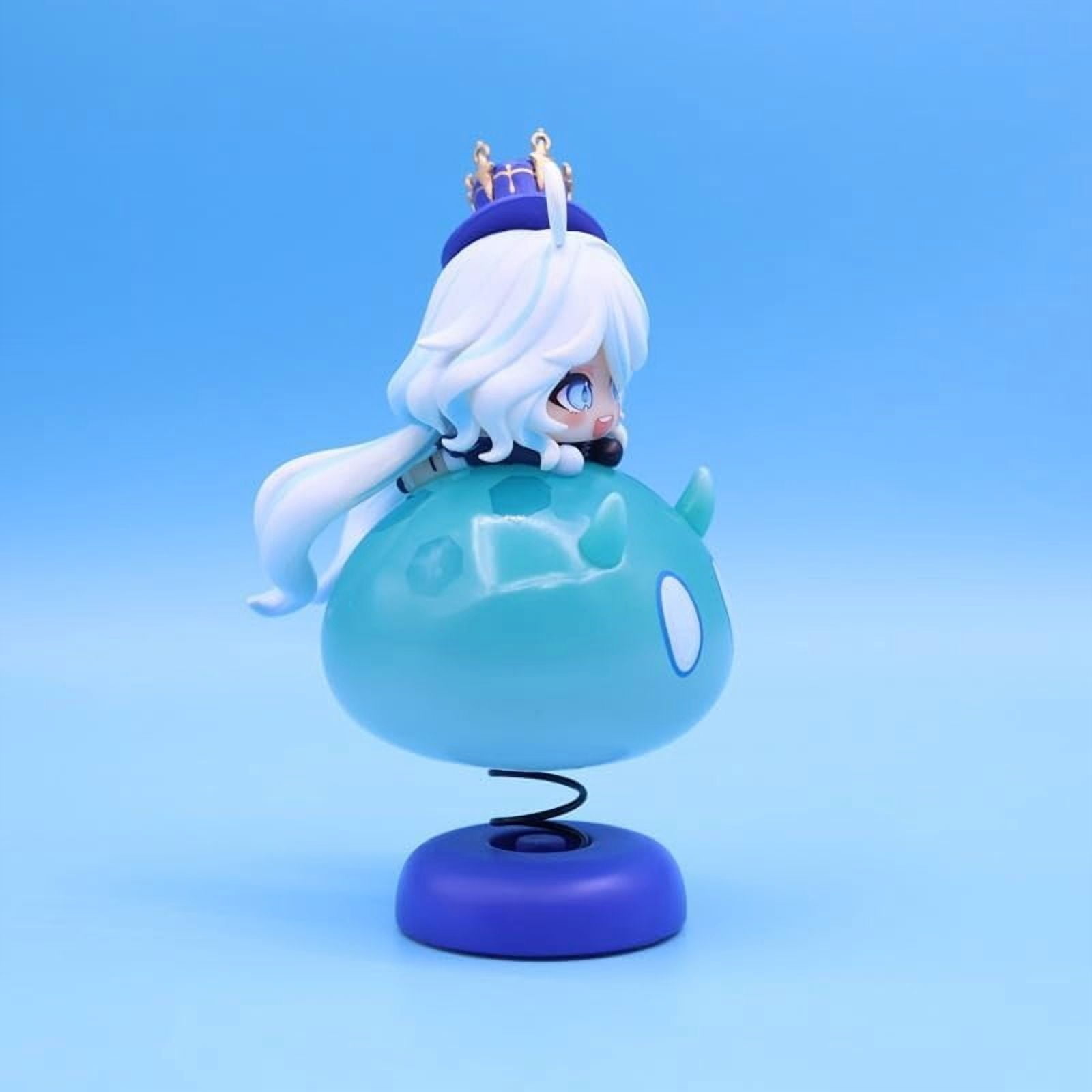 Newly Fuu Figure Lying Q Version Shake Fuu Anime Figures 11cm/4.3inch Handmade Cosplay PVC Statues Collectible Souvenirs for Anime Fans Gifts