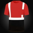 thumbnail image 7 of UVEASISHA Hi Vis Safety Shirts for Men Colorblock Reflective Strips Quick Dry T-Shirt High Visibility Short Sleeve Round Neck Outdoor Construction Work Tees Today Sales Orange L, 7 of 7