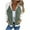 Green, variant on Inleife Fashion Jackets Women Splicing Solid Color Pocket Cardigan Jacket Women's Zippered Jacket Long Sleeved Casual Coat Top