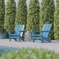 thumbnail image 6 of BizChair Adirondack Chair with Cup Holder, Weather Resistant HDPE Adirondack Chair in Blue, Set of 2, 6 of 12