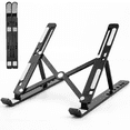 thumbnail image 2 of Laptop Stand, Laptop Holder Riser Computer Stand, Adjustable Aluminum Foldable Portable Notebook Stand, More 10-15.6” Laptops and Tablets, 2 of 5