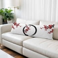 thumbnail image 2 of Cherry Blossom Body Pillow Cover 20 x 54 Inch Decorative Pillow Cover Asian Japanese Red Plum Flower Lumbar Pillowcase Seasonal Rectangle Cushion Case for Couch Sofa Bed Living Room, 2 of 9