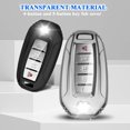 thumbnail image 3 of Key Fob Cover Compatible with Infiniti Q50 Q60 QX60 QX50 QX55 2019-2024 Keychain Case Holder Protector,White, 3 of 7