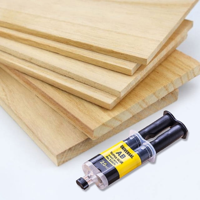 Pegamento universal AB Super Glue de resina epoxi, pegamento líquido, pegamento de reparación (25ml)