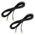 thumbnail image 6 of Uxcell 20 '' RG174 RP-SMA Male to RP-SMA Female Antenna Extension Cable  Longer Length Metal Black 2pcs, 6 of 6