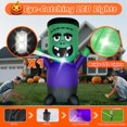 thumbnail image 4 of Monstruo verde inflable de Halloween de 1,2 m con LED - LOVTILAK, 4 of 7