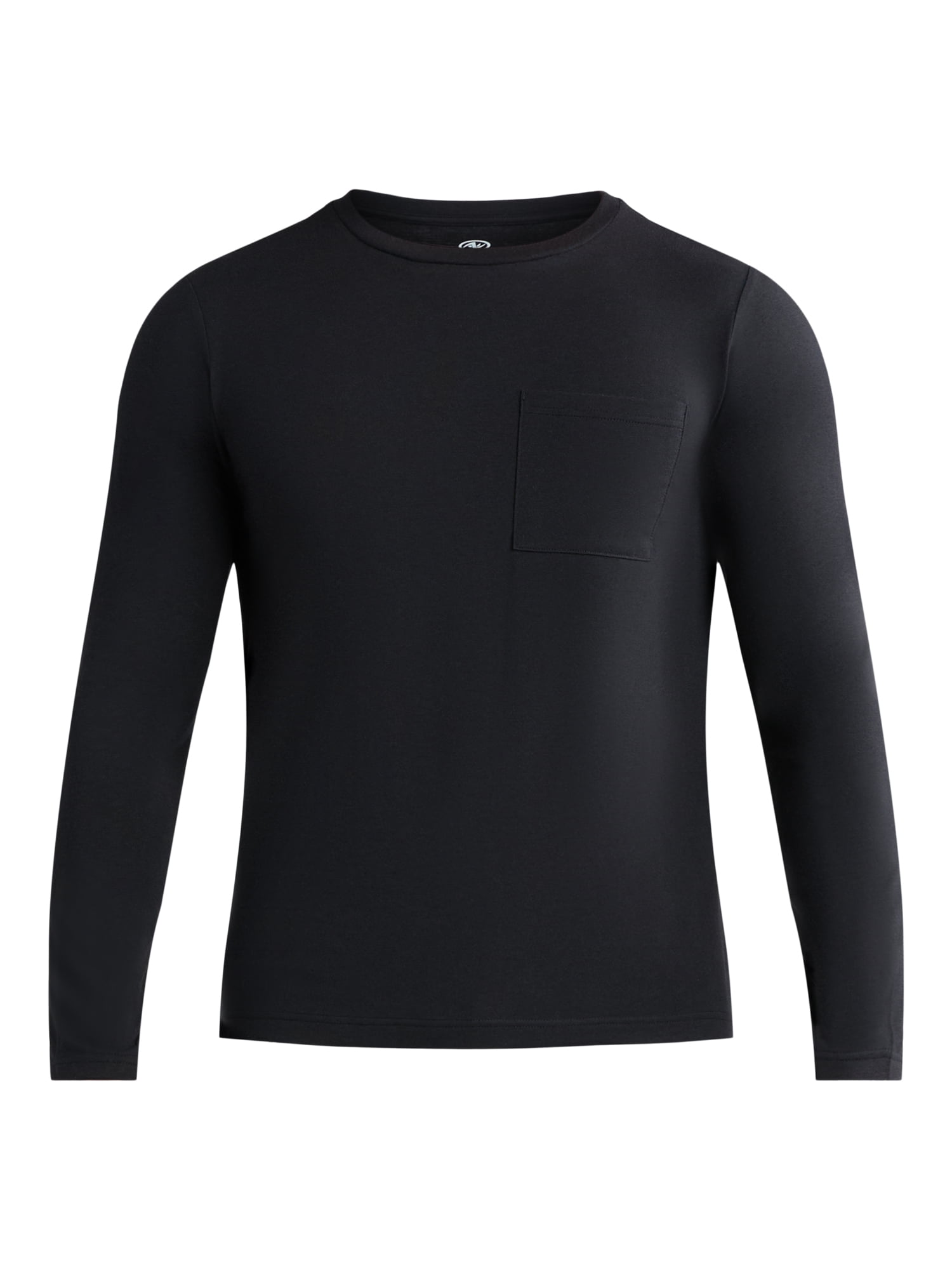 Athletic Works Men's and Big Men's Tri Blend Long Sleeve Pocket Tee, Sizes XS-5XL