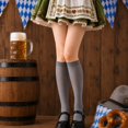 thumbnail image 2 of Yuanlong Womens Knee-High Socks Solid Color Casual Stockings Minimalist Elegant Breathable Everyday Hosiery, 2 of 4