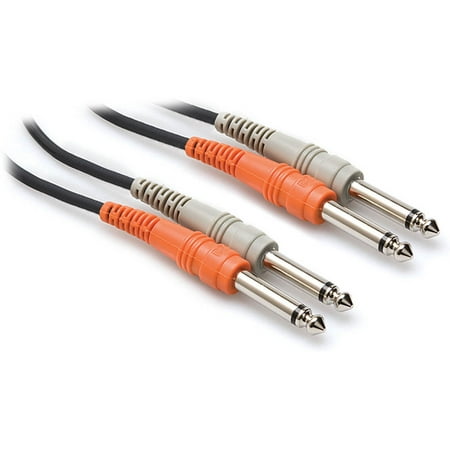 HOSA CPP-206 Keyboard Stereo Interconnect Cable Connector Dual 1/4