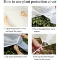 thumbnail image 4 of Housse D'hivernage pour Plante Housse de Protection pour Arbuste Sac de Protection des Arbuste Arbre Arbuste Sac Non Tissé Réutilisable pour Fleurs d'Extérieur Arbustes (80 x 100cm), 4 of 5