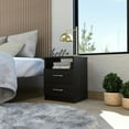 thumbnail image 4 of FM FURNITURE Oklahoma Nightstand,Two Drawers, One Shelf, 4 of 4