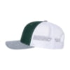 Dark Green / White / Heather Grey