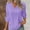 Pink, variant on Women's 3/4 Sleeve Shirts V Neck Lace Tops Business Casual Dressy Blouses Tee Oversized Shirts Summer Solid Outfits Work T-Shirt