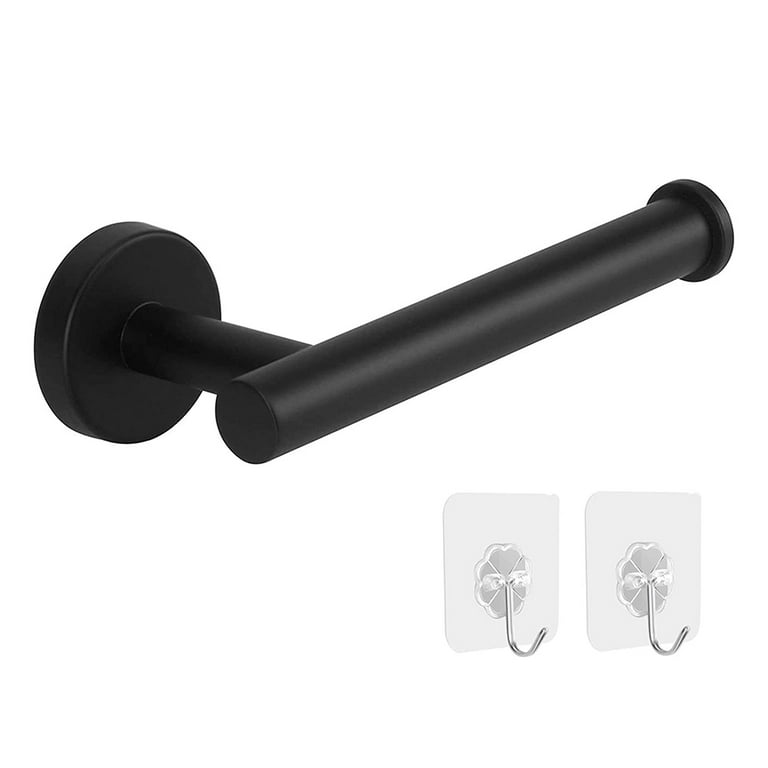 Toilet Paper Holder, Matte Black Toilet Paper Holder, SUS304 Stainless  Steel Toilet Paper Holder Wall Mount, Bathroom Toilet Paper Holder Fits  Mega