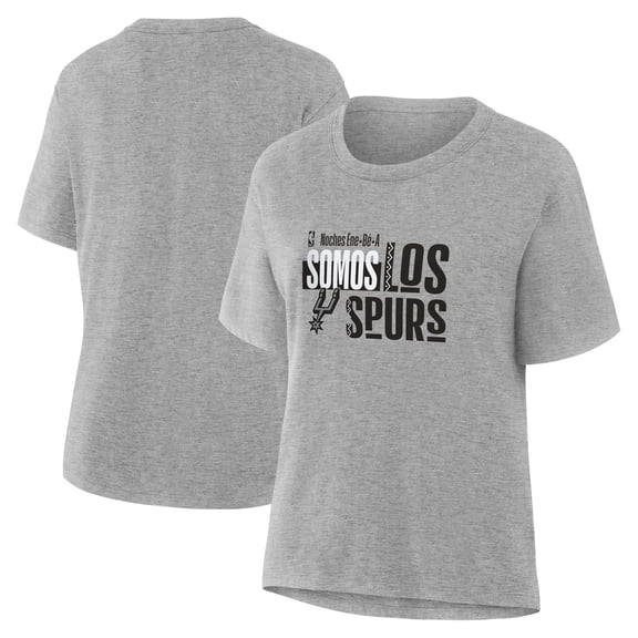 Women's Gray San Antonio Spurs Noches Training T-Shirt