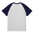 thumbnail image 6 of T -Shirts for Men Raglan Sleeve Crewneck Elastic Outdoor Tops Basic Short Sleeve Soft Gym Pullover, 6 of 7