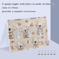 thumbnail image 3 of Light Switch Cover Koalas Bear Plates Faceplate Decorative Switch Plate for Bedroom Home Decor, 3 of 7