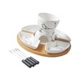thumbnail image 4 of Lipstore Butter Heater, Ceramic Butter Warmer Set, Melt Hot Pot Bowl for Cheese Chocolate, 4 of 8