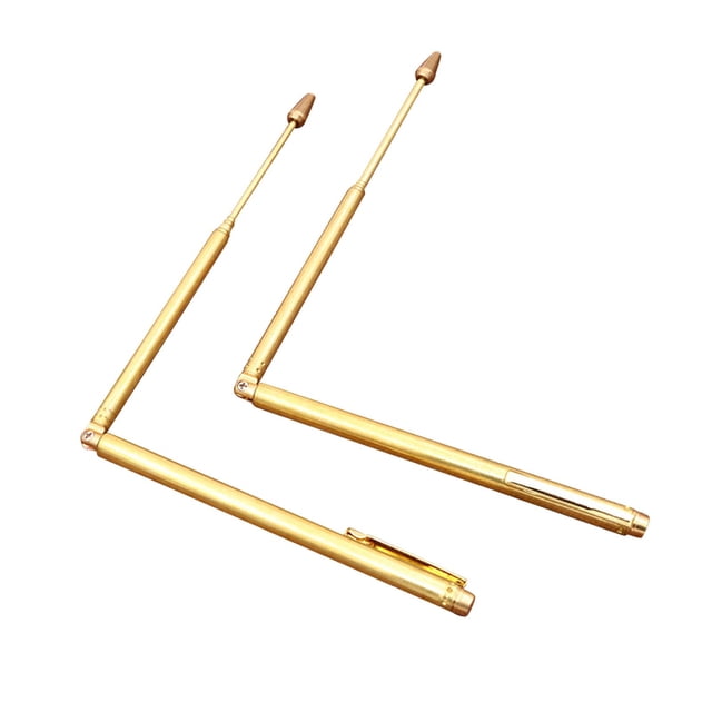 Varilla de Cobre Ajustable Simple Usando para artículos enterrados 1 par Sunnimix Detector de mano