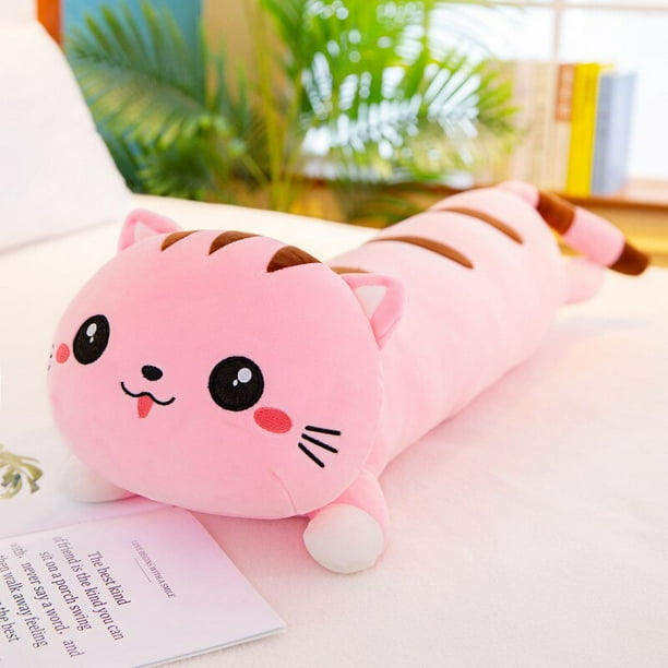 50-110cm cat long pillow plush toy children's gift cat plush toy Girl Birthday Gift lovely pillow creative Christmas giftpink110cm Deng Xun unisex