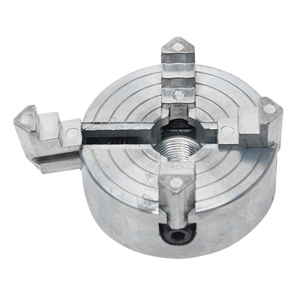 Tizuqe Zinc Alloy 3-Jaw Self Centering Lathe Chuck with Connecting Rod for Drilling