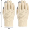 thumbnail image 2 of Guantes cálidos de invierno para mujer, con visualización táctil, forro polar para clima frío, para correr, conducir, senderismo, nieve, 2 of 3