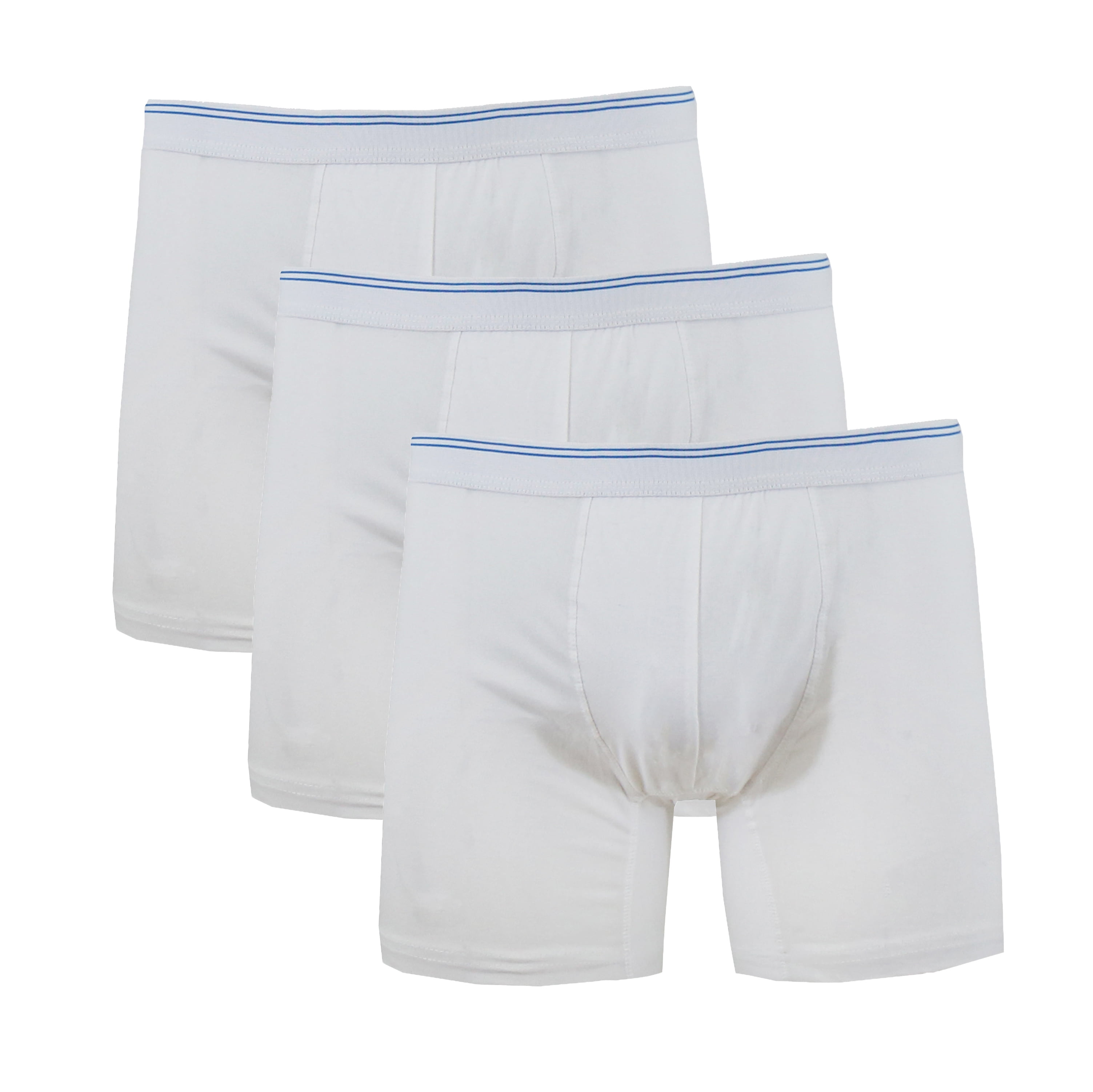GBH Mens Cotton Blend Tagless Boxer Briefs (3Packs)