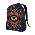 thumbnail image 2 of Easygdp Vibrant Psychedelic Eye Mochila Versátil y Elegante: Comodidad, Almacenaje y Durabilidad para la Universidad, Trabajo, Viajes y Uso Diario, 2 of 8