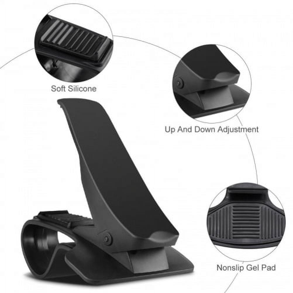 2-Port USB 30W Fast Charger w Non-Slip Dash Car Mount for LG G7 ThinQ, Stylo 4 Plus - Motorola One, Moto Z4 Z3 Play Z2 Play Z Play Droid Force Droid X4 G7 Power Play G6 - Nokia 8, 7.1