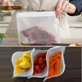 thumbnail image 4 of (1 Pce 30g) Sacs de Rangement Alimentaires Réutilisables en Silicone pour Cuisine, Pochette de Conservation des Collations, 4 of 5