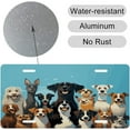thumbnail image 4 of Front License Plate A Large Group of Dogs on A Blue Background Aluminum Metal Rust-Proof US Car Plate Novelty Vanity Tag Cover with 4 Holes for Men/Women/Boy/Girls Car, 4 of 6