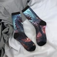 thumbnail image 5 of Vsdgher Urban Mechanical Dragon Crew Socks for Men & Women, Breathable Casual Athletic Ankle Socks, 5 of 6