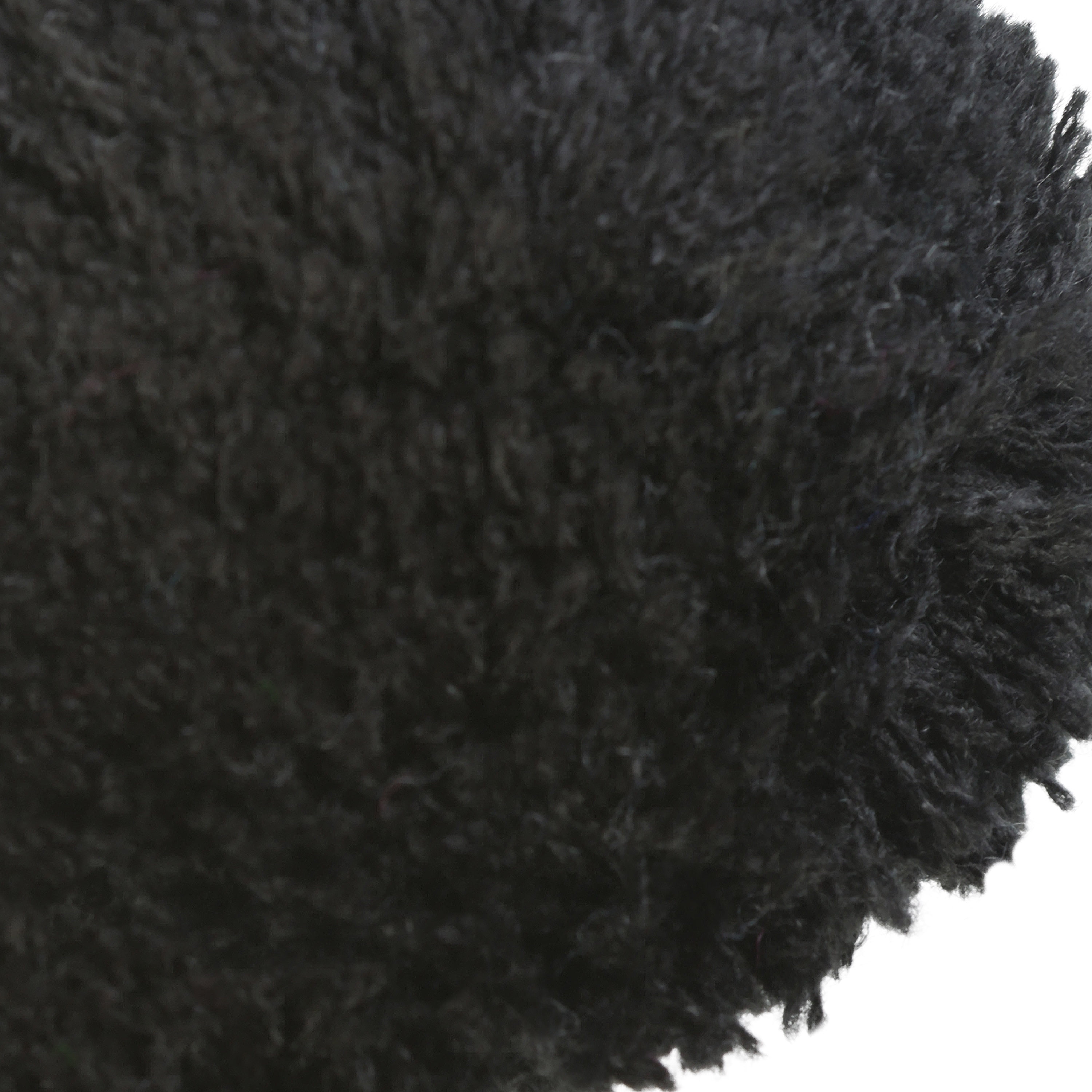 Offray Black 3 inch Acrylic Yarn Pom Pom, 1 Each